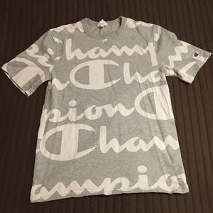 Champion Shirts | Grey Big Monogram T 